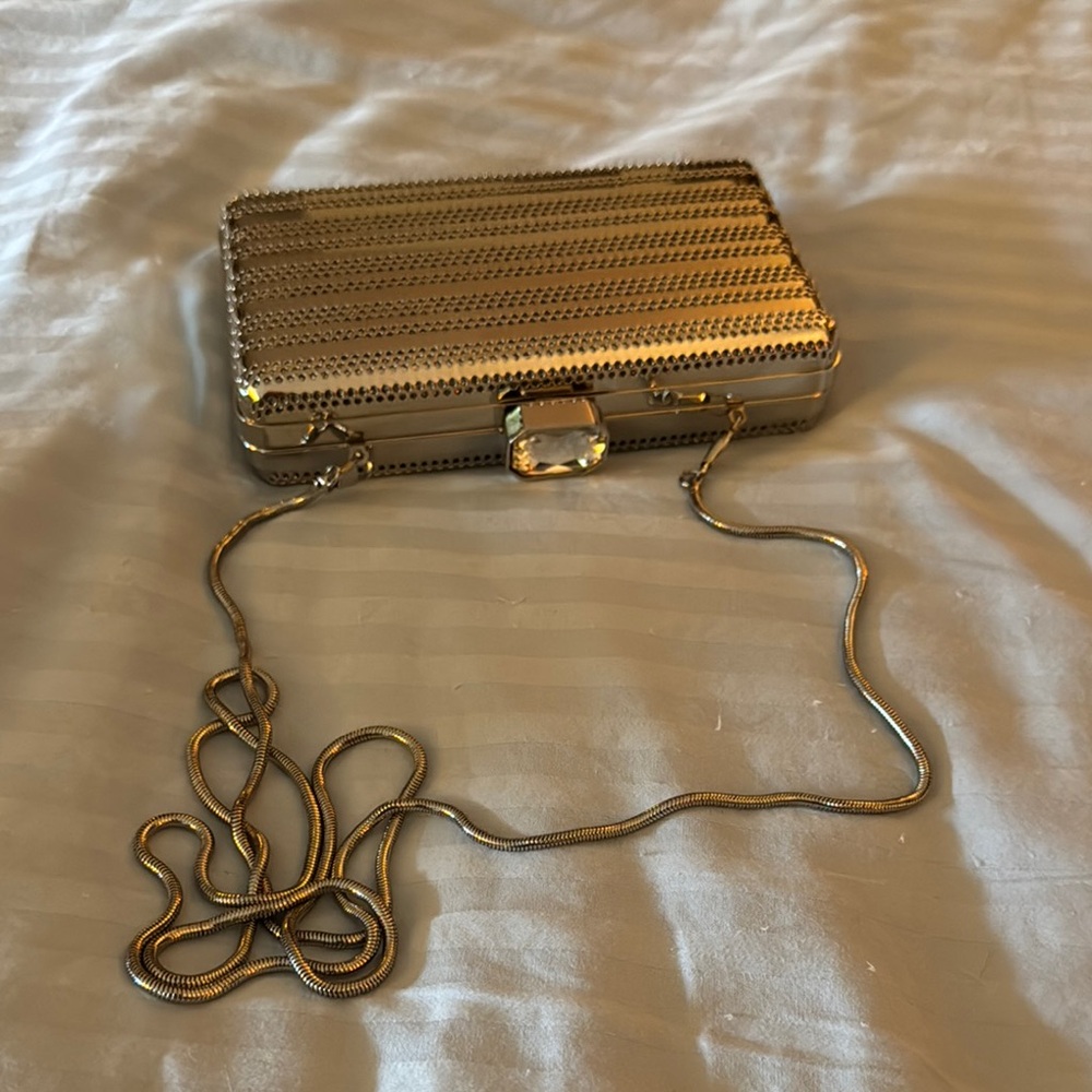 Silver Clutch/ Crossbody